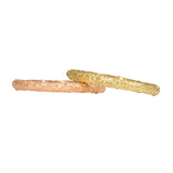 Round Sand Band in 18k Yellow Gold