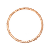 Skinny Round Sand Band in 14k Rose Gold