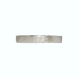 Narrow Sand Edge Band in 14k Palladium White Gold