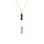 Hand of Figa Pendant in Yellow Bronze with Cognac Diamond