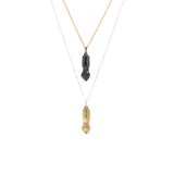 Hand of Figa Pendant in Yellow Bronze with Cognac Diamond