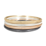 Tapered Bangle Plain in Set of Four S
