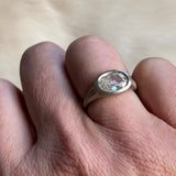 CUSTOM OMC Light Champagne Diamond Ring in 18k Warm White Gold