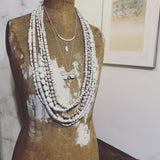 Compressed Sand Bar Necklace in Silver
