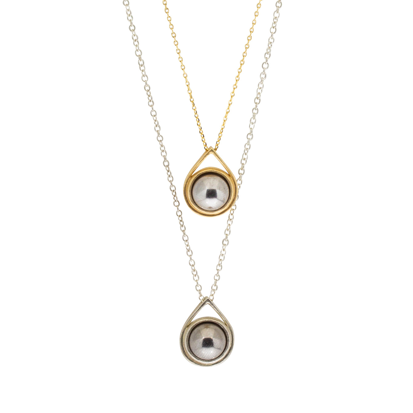Ball Bearing Spinner Pendant in 18k Yellow Gold