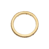 2.5mm Topography Band in 14k Yellow Gold with White & Cognac Diamonds