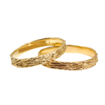 Kinoko Oval Bangle Bracelet in Yellow Bronze
