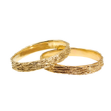 Kinoko Oval Bangle Bracelet in Yellow Bronze