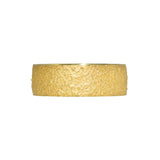 Wide Chunky Sand Band in 18k Yellow Gold