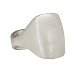 Box Ring in Brushed Silver