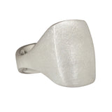 Box Ring in Brushed Silver