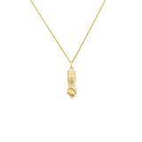 *Hand of Figa Pendant in 18k Yellow Gold with White  Diamond