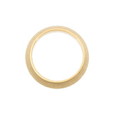 Saucer Sand Band in 18k Yellow Gold