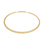 Delicate Tapered Bangle in 18k Yellow Gold with White Diamond
