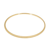 Delicate Tapered Bangle in 18k Yellow Gold with White Diamond