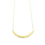 Compressed Sand Bar Necklace in 18k Yellow Gold
