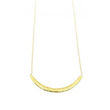 Compressed Sand Bar Necklace in 18k Yellow Gold