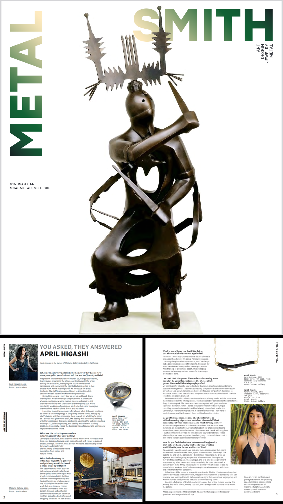 METALSMITH - Q&A with April Higashi