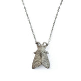 Little Moth Necklace in Silver