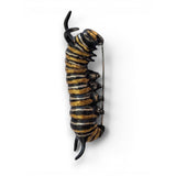 Monarch Caterpillar Brooch with 23k Gold Leaf