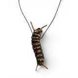 Monarch Caterpillar Pendant in Bronze