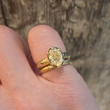 Custom 2.5mm Modeled Band with Ancient Texture in 18k Yellow Gold