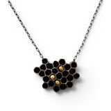 Honeycomb Necklace in Bronze