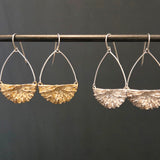 Kinoko Dangle Earrings in Bronze and Silver