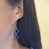 Tiny Chain Earrings in Silver