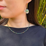 Aventurine Sugar Crust Hook Earrings