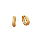 Wide Hinged Hoop Earrings in 14k Gold - 16mm