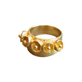 Bell Pod Ring in 10k Yellow Gold with 5 Pods
