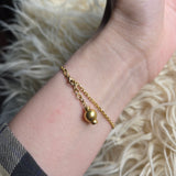 Pomegranate Charm Chain Bracelet in 18k Yellow Gold