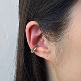 Green Sapphire Ear Cuff in 10k Yellow Gold