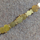 Chalcedony Cabochon Gemstones and Pearl Hinged Bracelet in 18k Gold