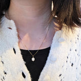 Small Wyatt Diamond Necklace in 18k Yellow Gold