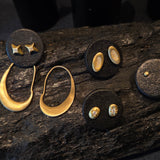 18k North Star Post Earrings - Single