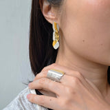 Small Keum-Boo Stitched Earrings