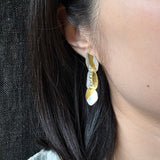 Small Keum-Boo Stitched Earrings