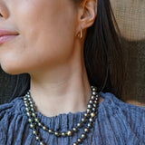Small Squared Oval Hoop Earrings in 14k Gold with 14k Gold Earwires