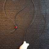 Carved Organic-Shaped Antler Necklace