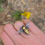 Honey Bee Ring with 23k Gold Leaf