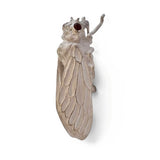 Cicada with Carnelian Eyes Brooch