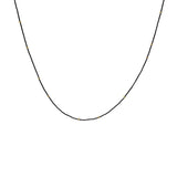 Gold Droplets Necklace in Oxidized Silver and 18k Gold