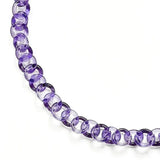 Tiny Chain Necklace in Purple