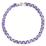 Tiny Chain Necklace in Purple