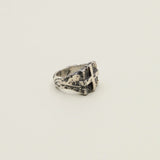 Stavroz Ring in Oxidized Silver