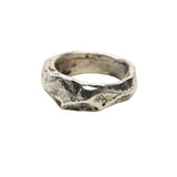 Kronos Ring in Oxidized Silver