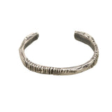 Shell Cuff in Oxidized Silver