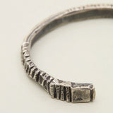 Shell Cuff in Oxidized Silver
